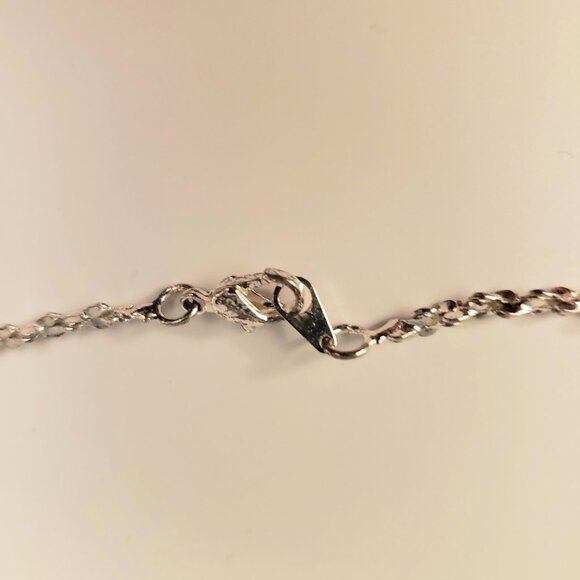 Vintage 1998 Repro Titanic Movie Blue Heart of the Ocean Necklace BC Lind Signed - Picture 9 of 9